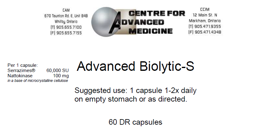 Advanced Biolytic-S - 60 caps