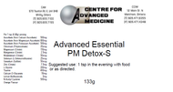 Advanced Essential Detox PM - 133 grams